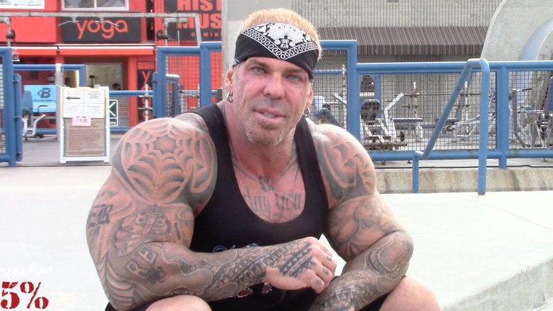 Rich Piana preaches to the public. Image via Youtube